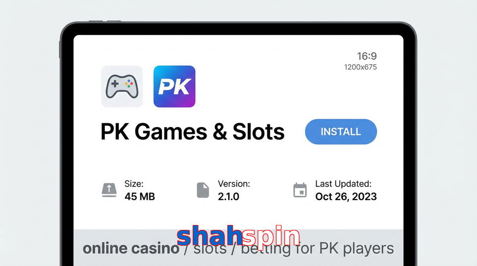 Game list for Shahspin gameapk section
